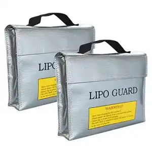 Lipo-Tasche Amacoam 2 Stück Lipo Batterie Sicherer Beutel