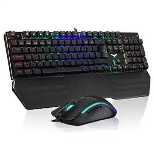 Beleuchtete Tastatur havit Mechanische Gaming Tastatur u. Maus