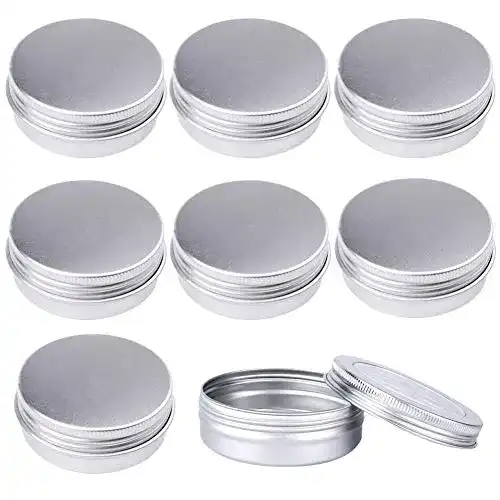 Blechdose Pveath 24er Aluminium Leer Döschen Silber, 60ML