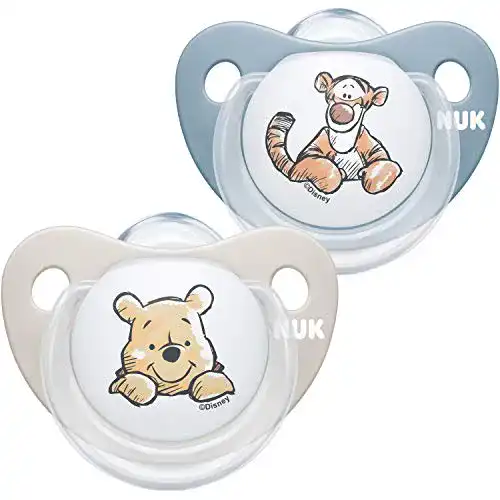 Schnuller NUK Trendline, 0-6 Monate, Disney Winnie Puuh, 2 Stück
