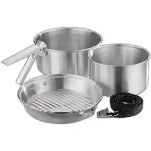 Camping Kochgeschirr Edelstahl Black Crevice Camping-Kochset