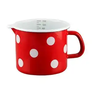 Emaille-Topf Münder Emaille-Milchtopf, Schnabeltopf, 1,1 Liter