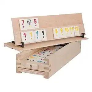 Rummy WOODTASTIC Spiel Medias 106 Kacheln