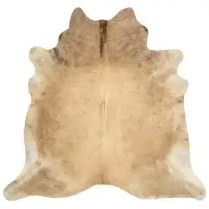 Kuhfell vidaXL Teppich Echtes Rinderfell Beige 150x170cm