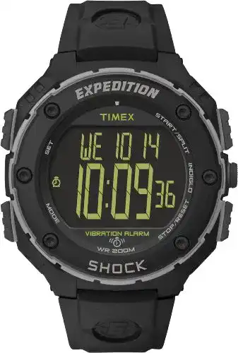 Armbanduhr mit Vibrationsalarm Timex Herren Digital Quarz Uhr