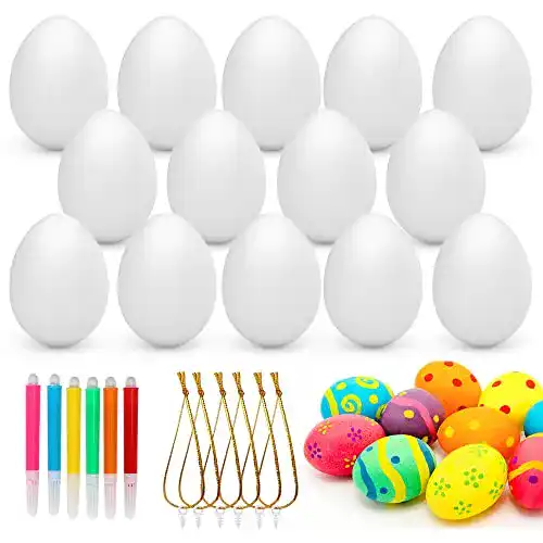 Die beste Plastik-Ostereier Bluelves 50X Ostereier Plastik, 6 Farbpinsel 2026 Test Bestseller Plastik-Ostereier Bluelves 50X Ostereier Plastik, 6 Farbpinsel