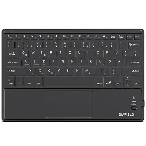 Bluetooth-Tastaturen 1 BY ONE Bluethooth Tastatur mit Touchpad