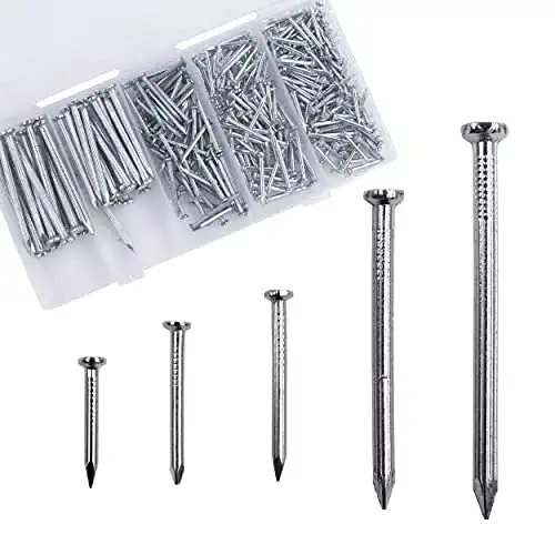Stahlnägel OMOTOOL Set 280 Stück, verzinkte Betonnägel