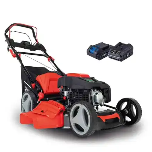 Benzin-Rasenmäher mit Elektrostarter