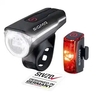 Fahrradbeleuchtung SIGMA SPORT – LED Fahrradlicht Set AURA 60