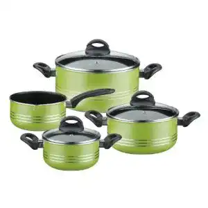 GSW-Töpfe GSW 800396 Milano Topf-Set 4-teilig grün, Aluminium