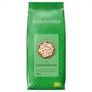 Cashewkerne Mundo Feliz Ganze Cashew-Nüsse, 2 x 500 g