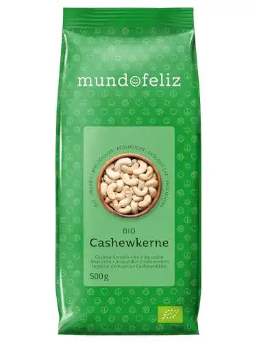 Cashewkerne Mundo Feliz Ganze Cashew-Nüsse, 2 x 500 g