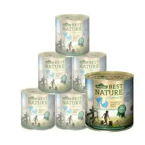 Welpen-Nassfutter Dehner Best Nature Junior, Pute und Kalb, 6x