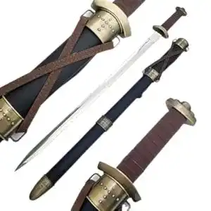Wikingerschwert Generic Schwert echt Metall mit Gürtel u. Scheide