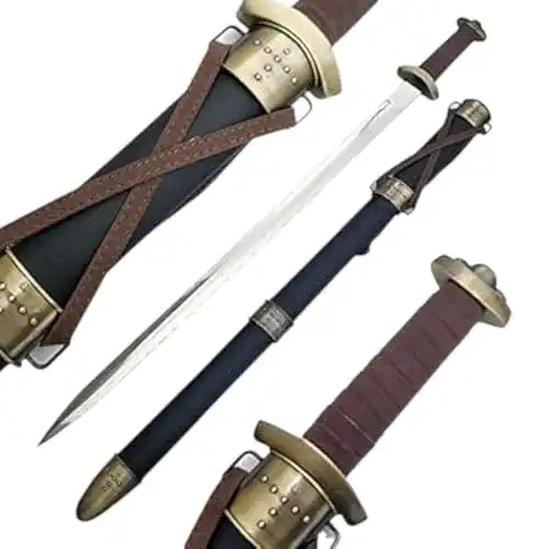 Die beste Wikingerschwert Generic Schwert echt Metall mit Gürtel u. Scheide 2026 Test Bestseller Wikingerschwert Generic Schwert echt Metall mit Gürtel u. Scheide