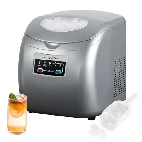 Eiswürfelmaschine WOLTU EM03sb Eiswürfelbereiter, 12kg/24hrs