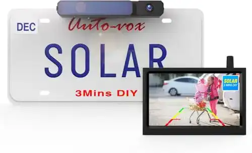 Solar-Rückfahrkamera AUTO-VOX Solar Kabellos Rückfahrkamera