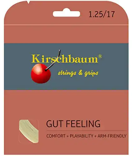Die beste Kirschbaum-Tennissaiten Kirschbaum Saitenset Gut Feeling, Natur 2026 Test Bestseller Kirschbaum-Tennissaiten Kirschbaum Saitenset Gut Feeling, Natur