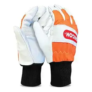 Schnittschutzhandschuhe Oregon aus Leder mit Schutz linke Hand