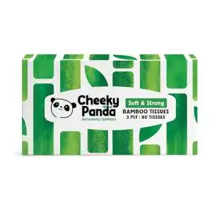 Kosmetiktücher The Cheeky Panda 100 Prozent Bambus 80 Stück