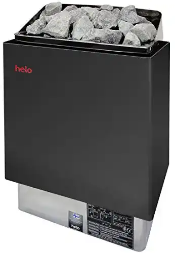 Saunaofen Helo CUP D GRAPHITE 9 kW + Steine