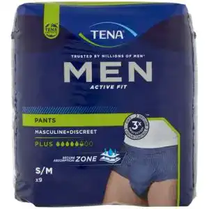 Inkontinenzhosen Männer Tena Intimhygiene, Blau, S/M (x9)