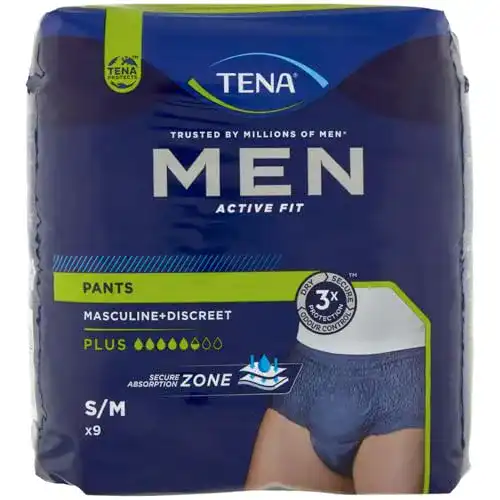Inkontinenzhosen Männer Tena Intimhygiene, Blau, S/M (x9)