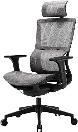 Bürostuhl 150 kg SIHOO Bürostuhl Ergonomisch, 3D Armlehnen