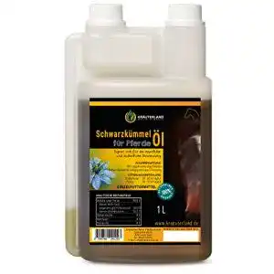 Schwarzkümmelöl Pferd Kräuterland Natur-Ölmühle, 1 Liter