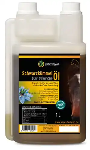 Schwarzkümmelöl Pferd Kräuterland Natur-Ölmühle, 1 Liter
