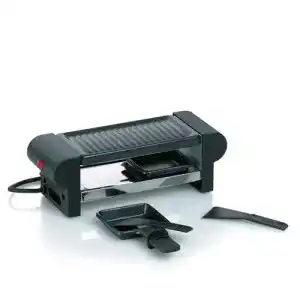 Raclette für 2 Personen kela 66490 Raclette mit Grillplatte, Stahl