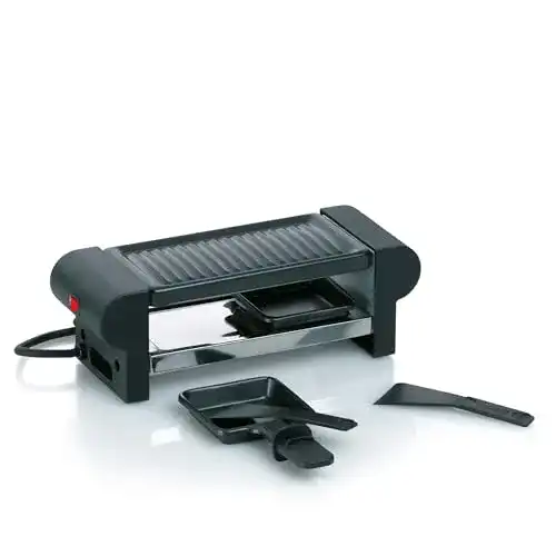 Raclette für 2 Personen kela 66490 Raclette mit Grillplatte, Stahl