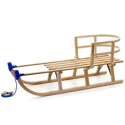 Schlitten mit Lehne HolzFee Kinder Holz flexibel Davos S 110