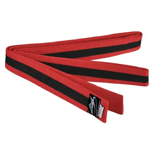 Taekwondo-Gürtel Ju-Sports Budogürtel rot/schwarz/rot