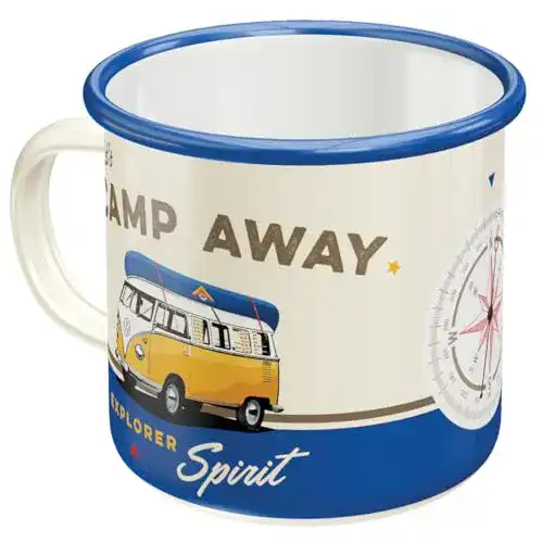 Emaille-Tasse Nostalgic-Art, Retro, Volkswagen Bulli T1, 360 ml