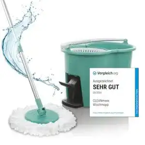 Wischmopp CLEANmaxx Power- mit Zwei-Kammer-Filtersystem