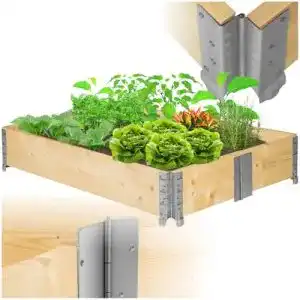Palettenrahmen TecTake Hochbeet Rahmen 120 x 80 x 19 cm