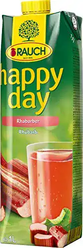 Rhabarbersaft Happy Day Rauch Rhabarber, (6 x 1 l Packung)