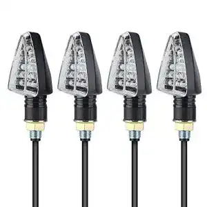 Motorrad-Blinker ISSYZONE 4 x LED Motorrad Mini Blinker