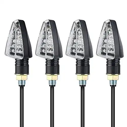 Motorrad-Blinker ISSYZONE 4 x LED Motorrad Mini Blinker