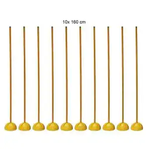 Slalomstange Boje Sport 10er Set mit befüllbarem X-Standfuß, Stange 160 cm