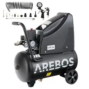 Kompressor ölfrei Arebos Druckluftkompressor 24l