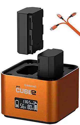 Sony-Akkus Hähnel ProCube 2 Doppel-Ladegerät für Sony Akkus