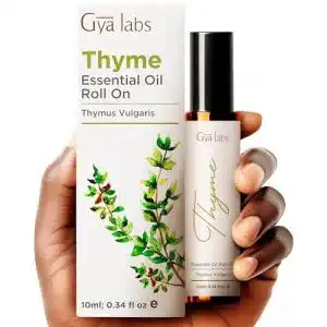 Thymianöl Gya Labs Roll-On mit ätherischem für eine sanfte Atmung