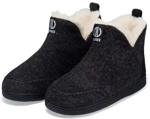 Filzstiefel BUGUKI Hausstiefel Herren Plüsch Gefüttert
