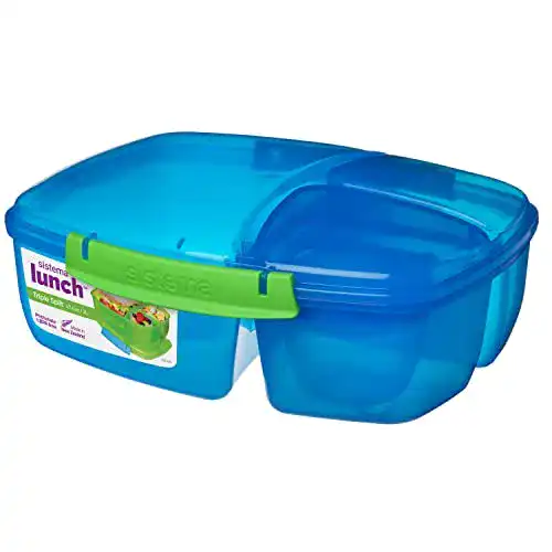 Lunchbox Sistema Lunch Triple Split mit Joghurttopf, 2 L