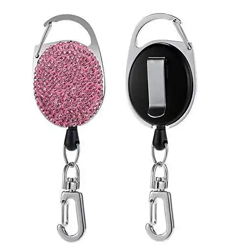 Schlüssel-Jojo Artscope Schlüssel JoJo Ausziehbar Karabiner Strass