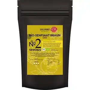 Senfkörner Saliamo 250g BIO Senfsaat braun, Senfsamen