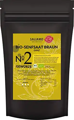 Senfkörner Saliamo 250g BIO Senfsaat braun, Senfsamen